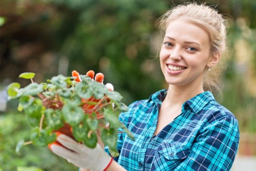 Team of gardeners starting work in a Dalston backyard