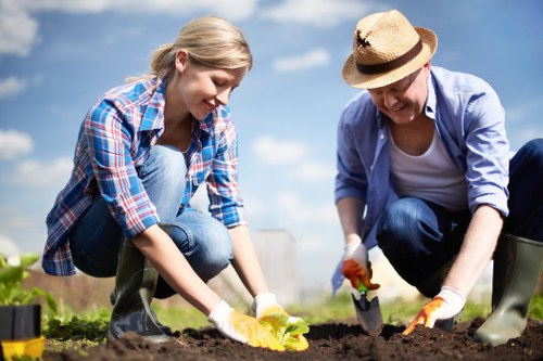 Insurance certificate and paperwork for a gardening service